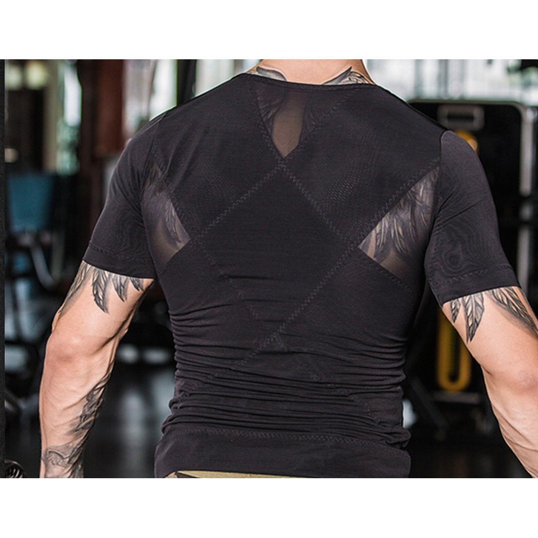 Fitposture - Tränings T-shirt - Herr Svart/Vit