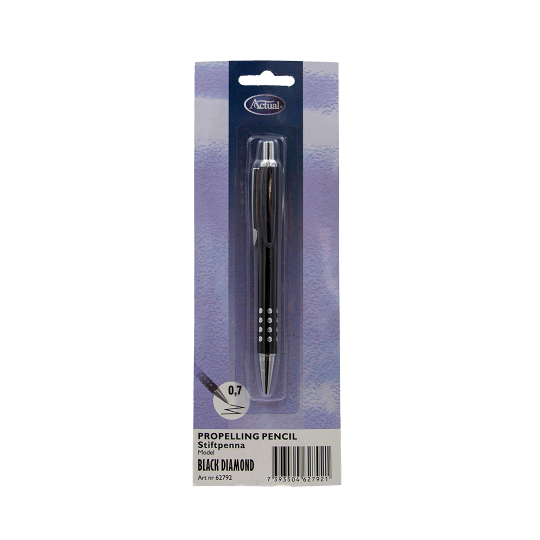 Actual Black Diamant - Mekanisk Penna 0,7 mm