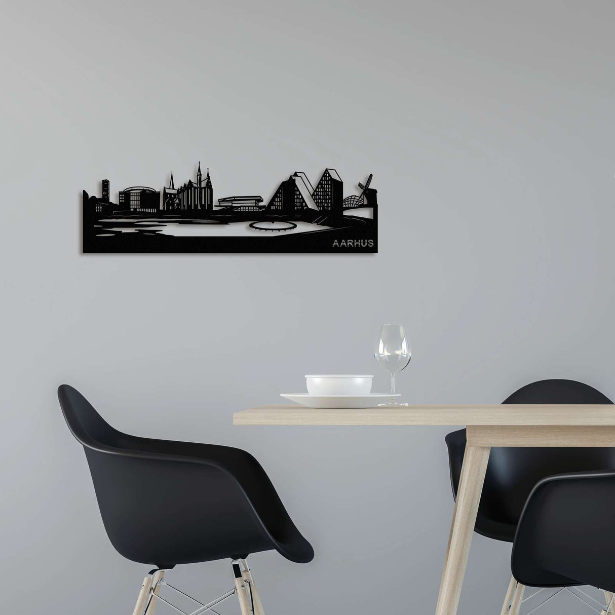 CITIZZ - Väggskyltar av städer - Aarhus 40 cm