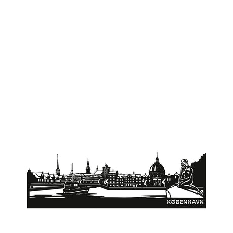 CITIZZ - Väggskyltar av städer - Köpenhamn 40 cm
