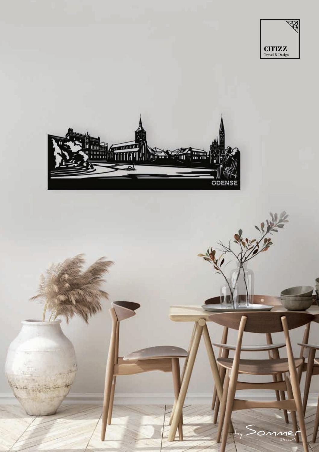 CITIZZ - Väggskyltar av städer - Aarhus 40 cm