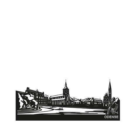 CITIZZ - Väggskyltar av städer - Odense 68 cm