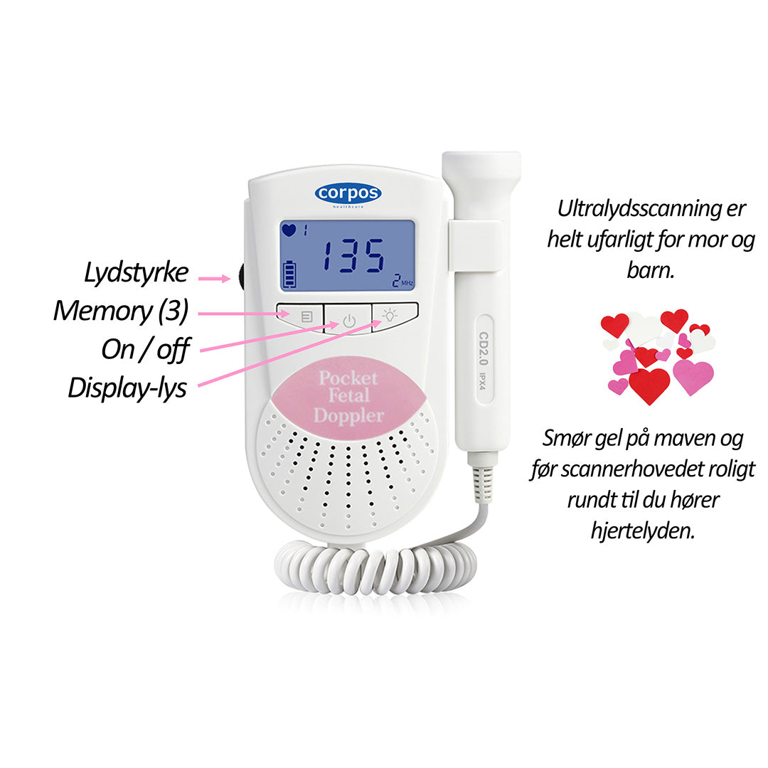 Corpos - Hjärtljudsscanner inkl Gel