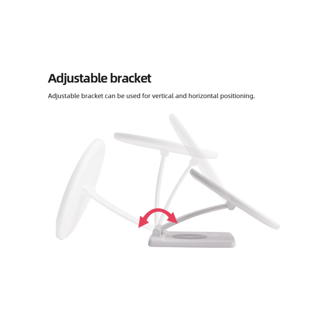 LED Ljusterapilampa med Trådlös Mobilladdare