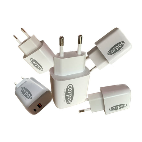 Corpos - Power Delivery Snabbladdare (PD) - USB-A + USB-C