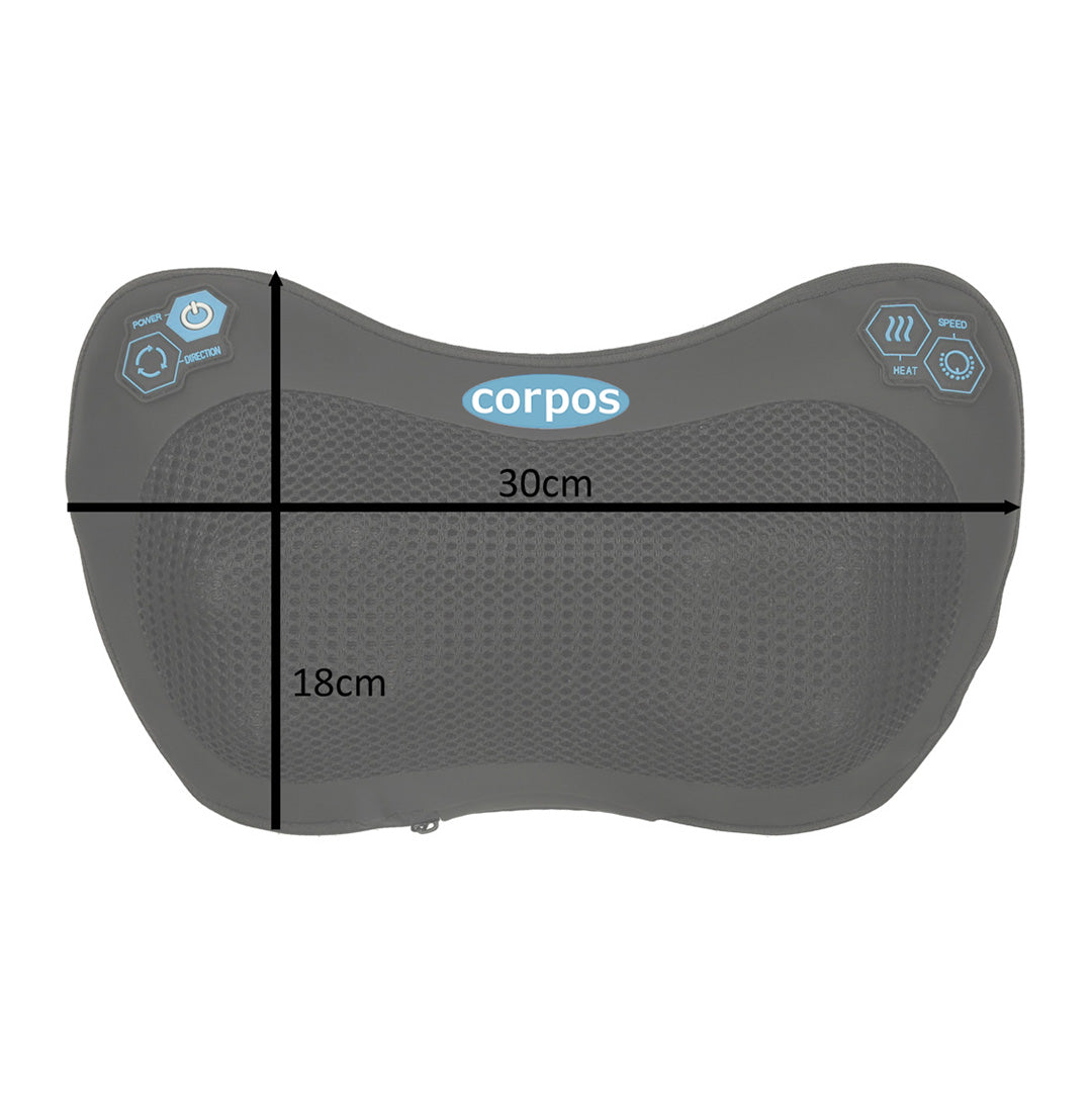 Corpos - Shiatsu Massagekudde för Nacke & Ländrygg