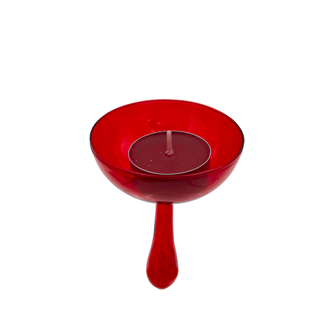 Floatglas för Värmeljus - 4 färger