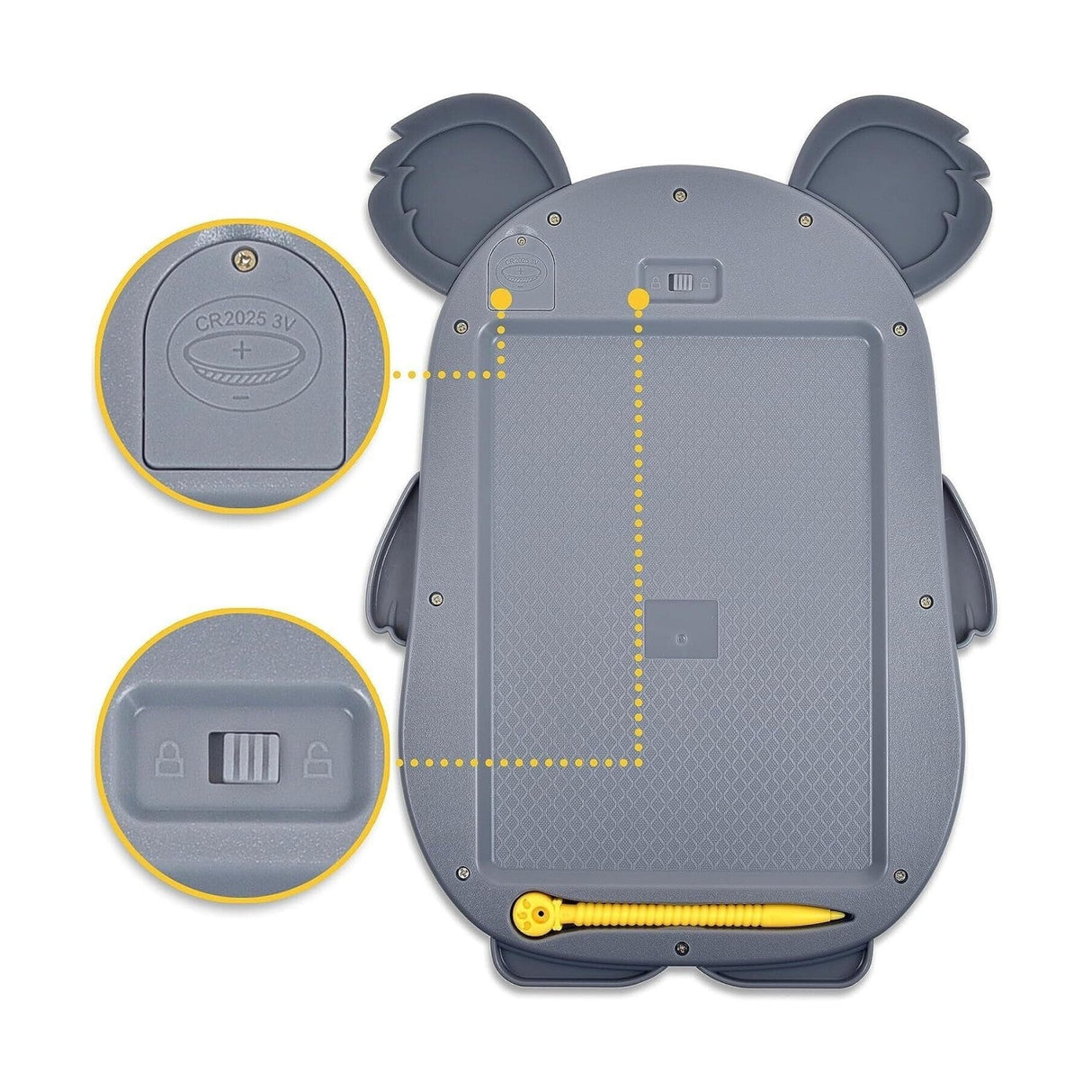 Ritplatta - Djurformad LCD-platta 8,5" - Flera varianter