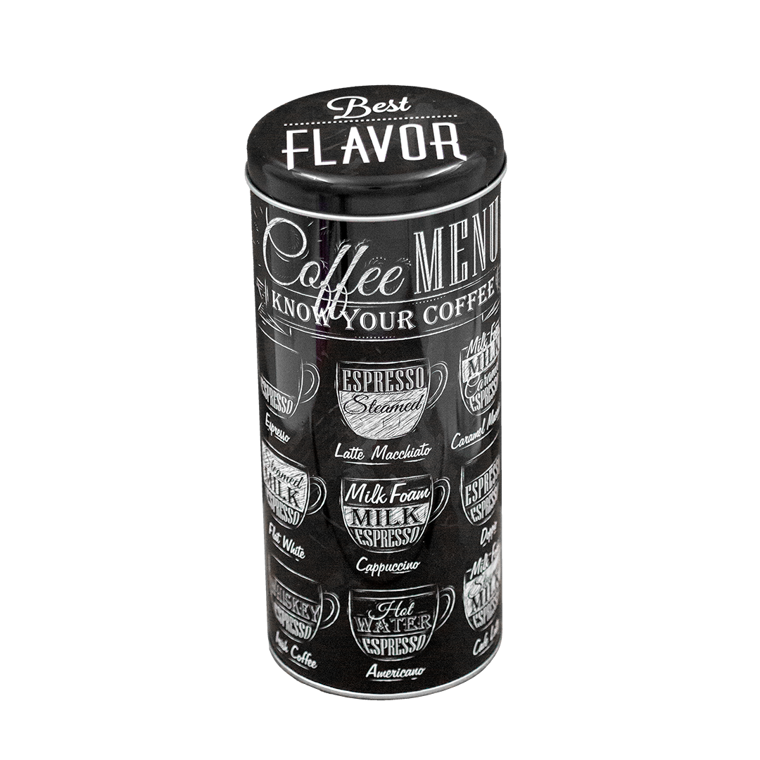 Kaffe/Te Cylindrisk Burkförvaring