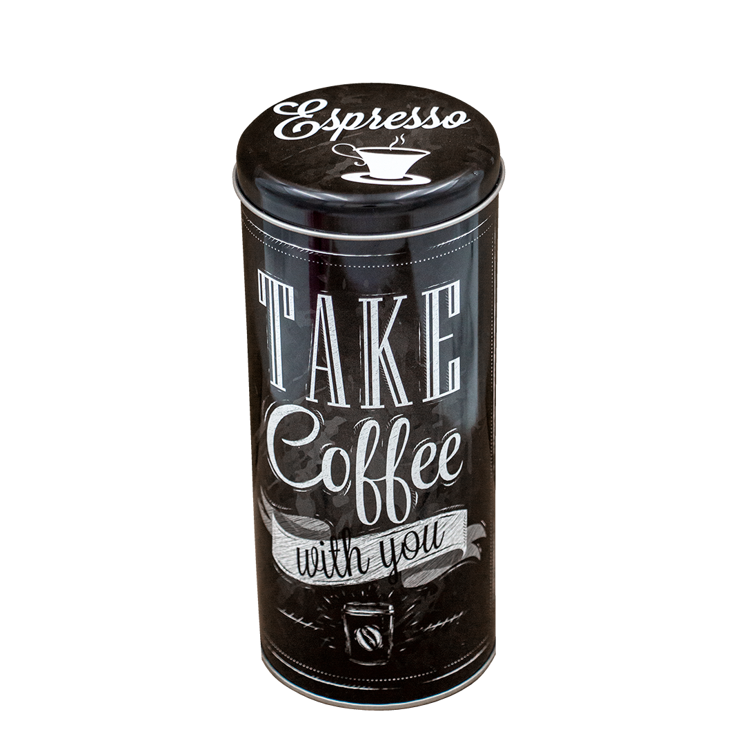 Kaffe/Te Cylindrisk Burkförvaring