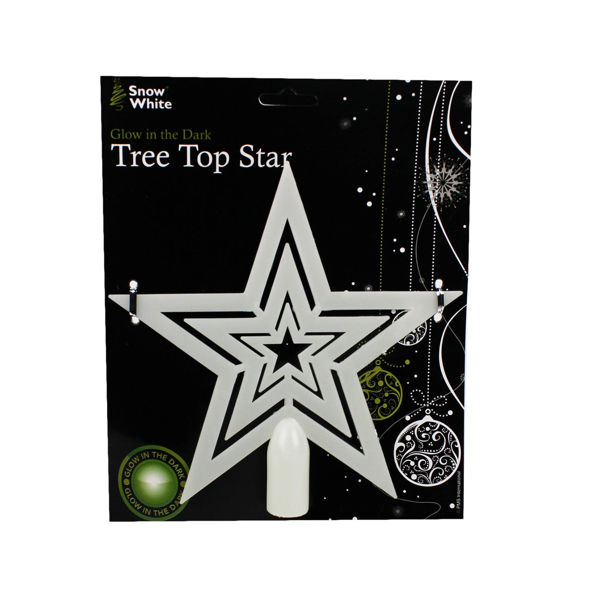 Snow White - Julgran Topp/Toppstjärna - Glow In The Dark