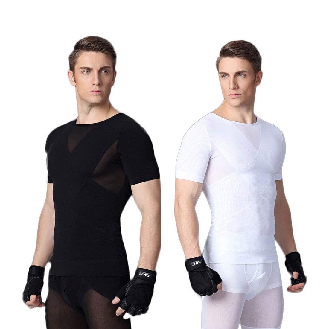 Fitposture - Tränings T-shirt - Herr Svart/Vit