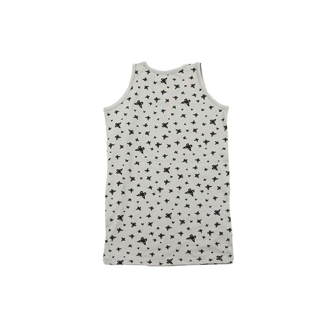 New Generals Flicka Tank Top - Butterflies Light Grey