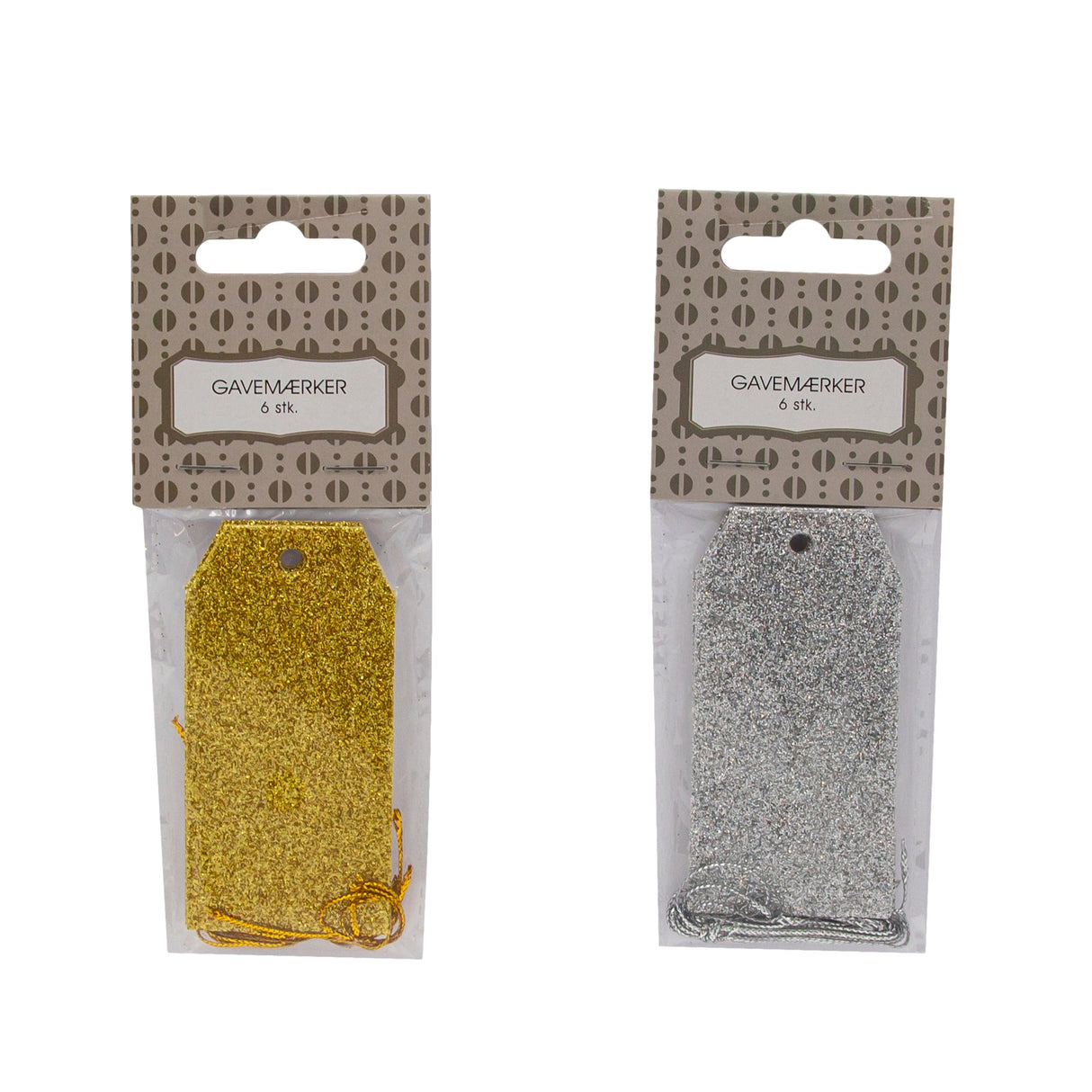 Scanseason - Presentetiketter med Snöre 6 st - 2 varianter