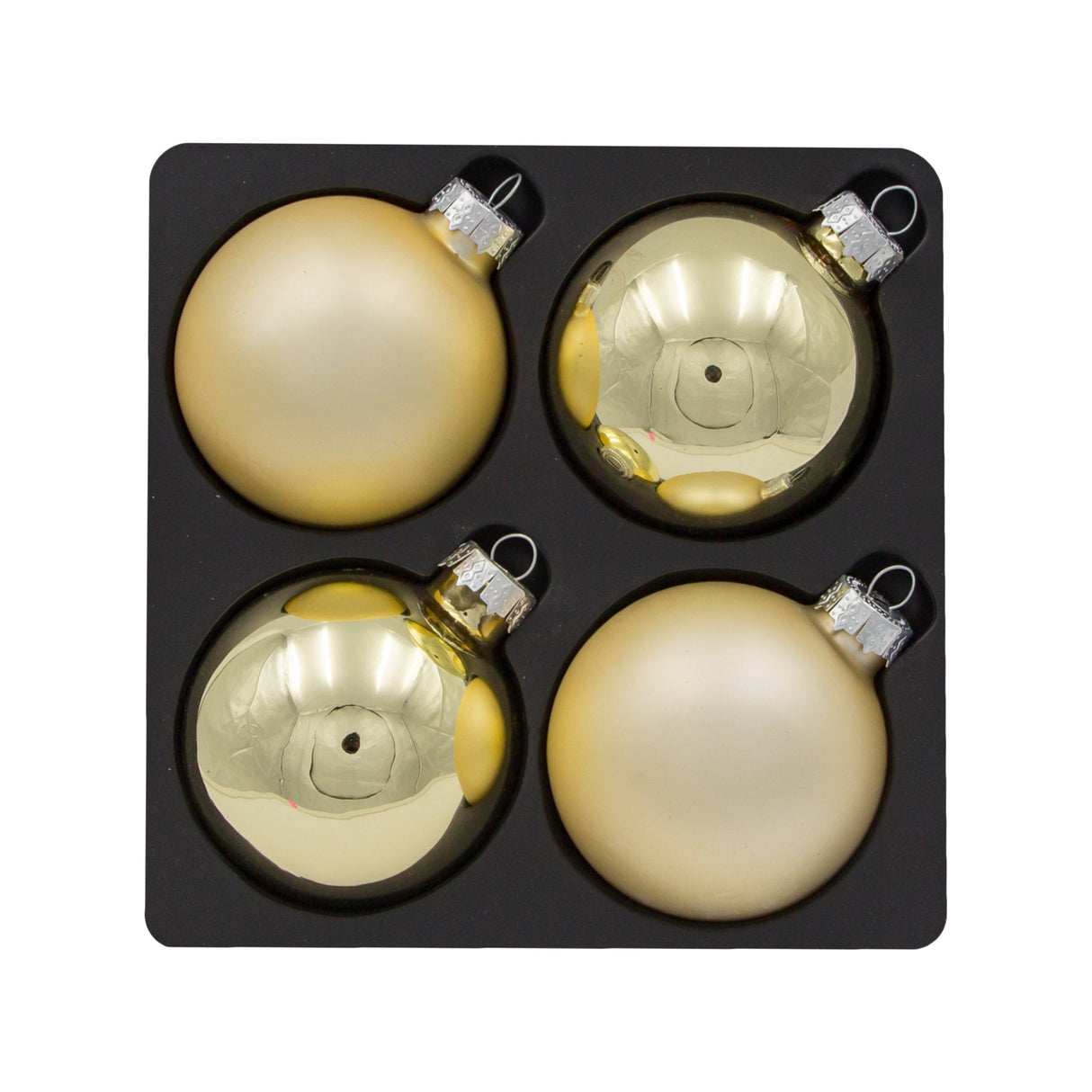 Juldekoration - Julkulor - 4 st - 3 varianter