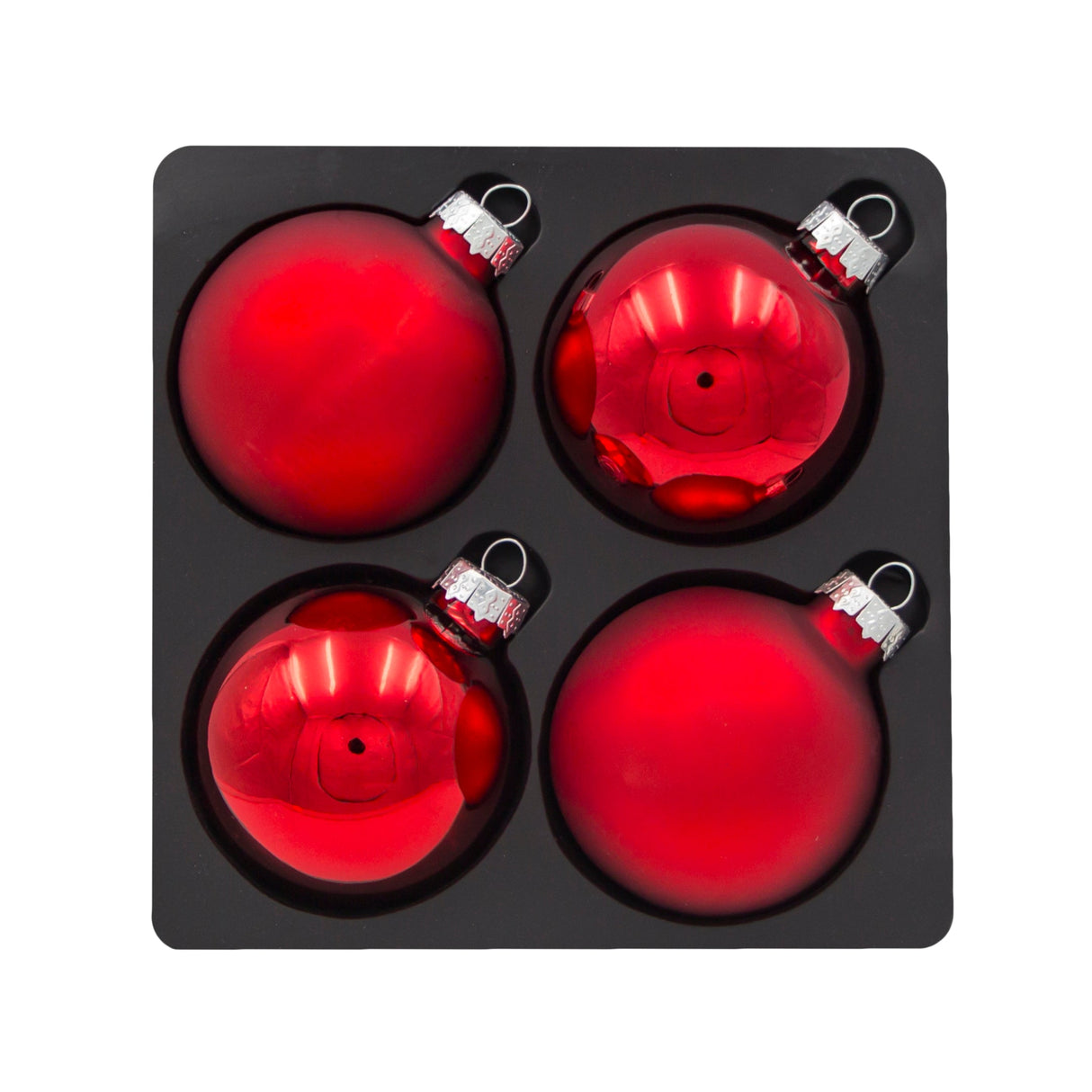 Juldekoration - Julkulor - 4 st - 3 varianter