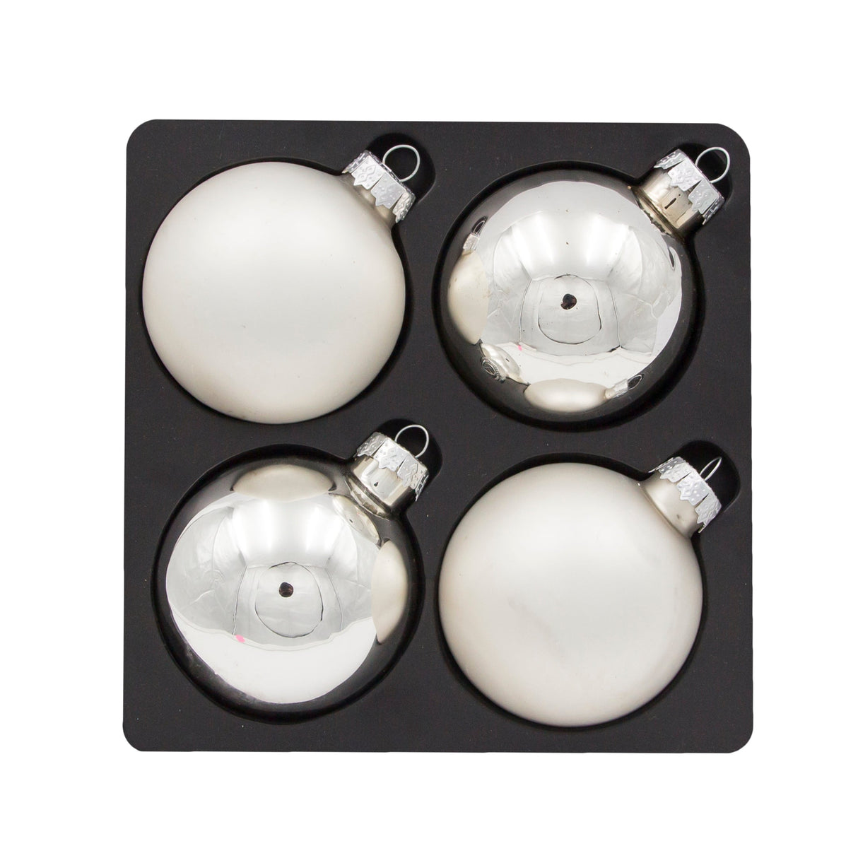 Juldekoration - Julkulor - 4 st - 3 varianter