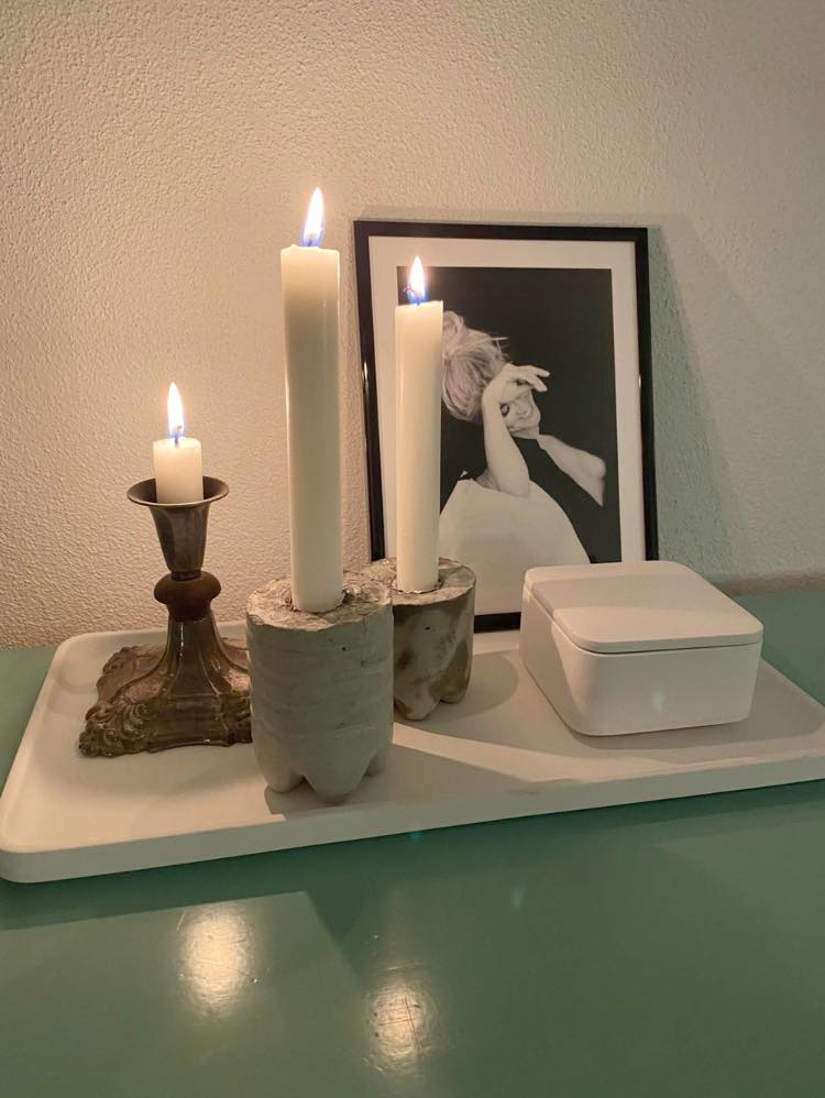 LIKEconcrete KARIN - Bricka i betong x-small - Vit