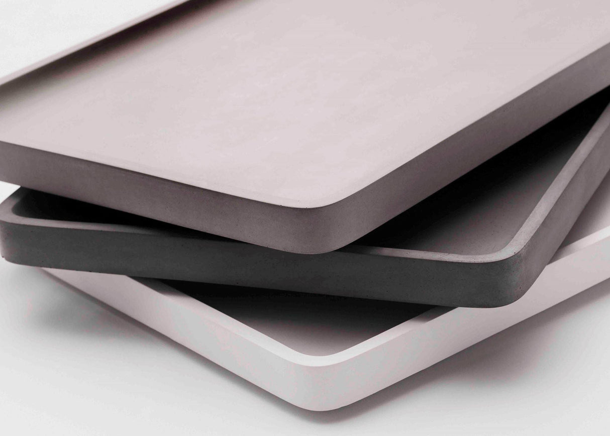 LIKEconcrete KARIN - Bricka i betong Small - Vit