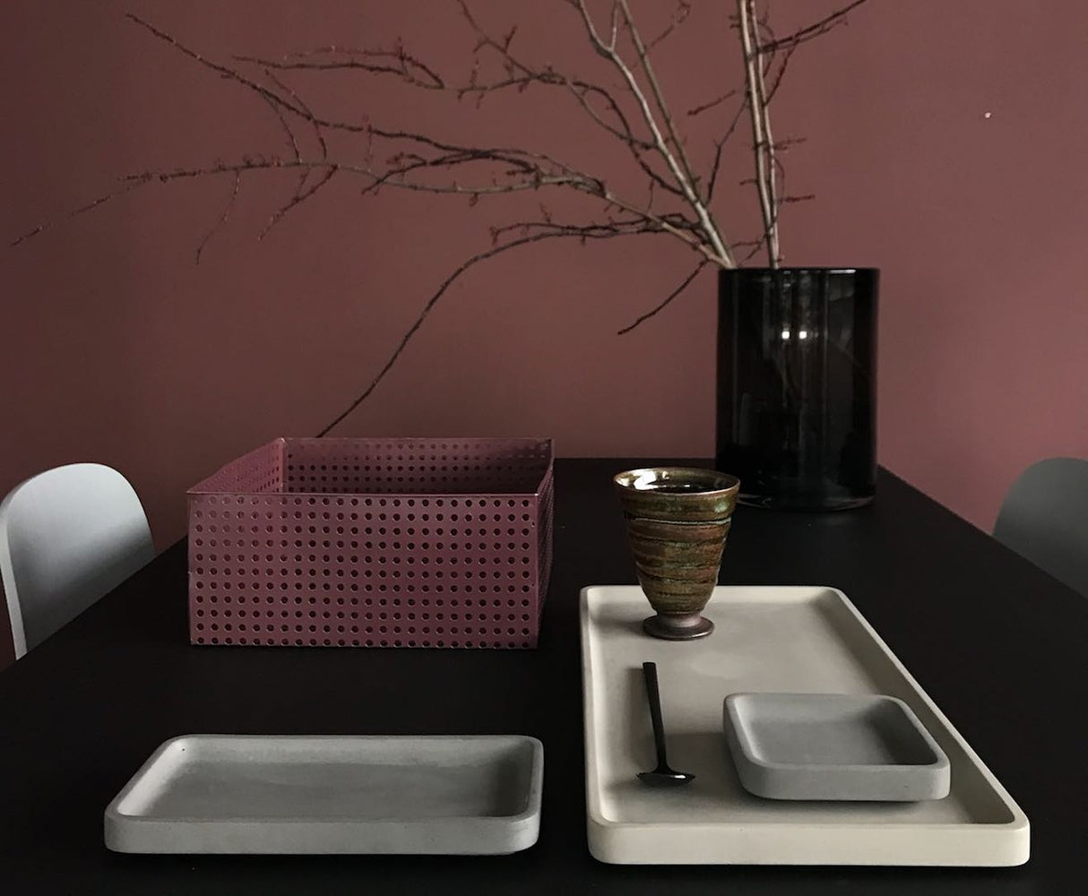 LIKEconcrete KARIN - Bricka i betong Small - Vit