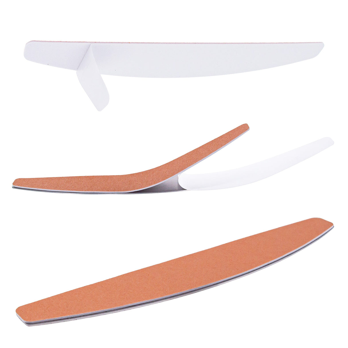 NailSunshine - Nagelfil Set med 1 Rostfri Stålplatta & 10 Utbytbara Ark