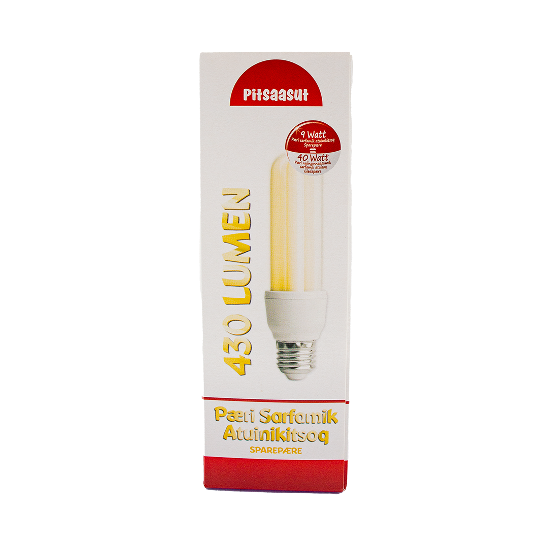 LED E27 - Energisparlampa 9 watt 430 lumen
