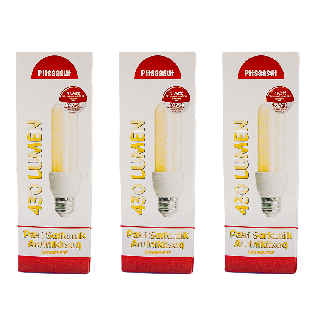LED E27 - Energisparlampa 9 watt 430 lumen