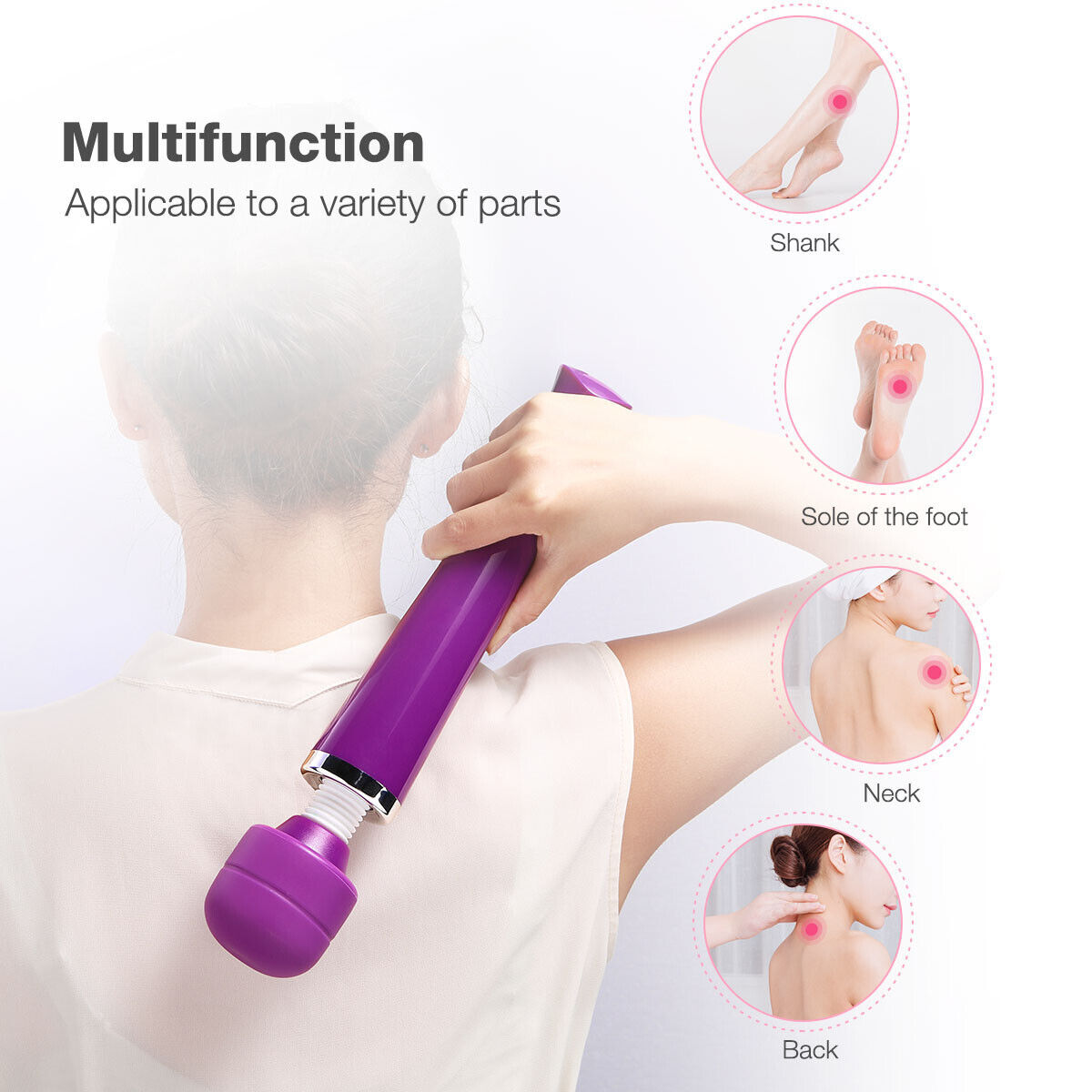 Multimassageapparat i 4 färgvarianter