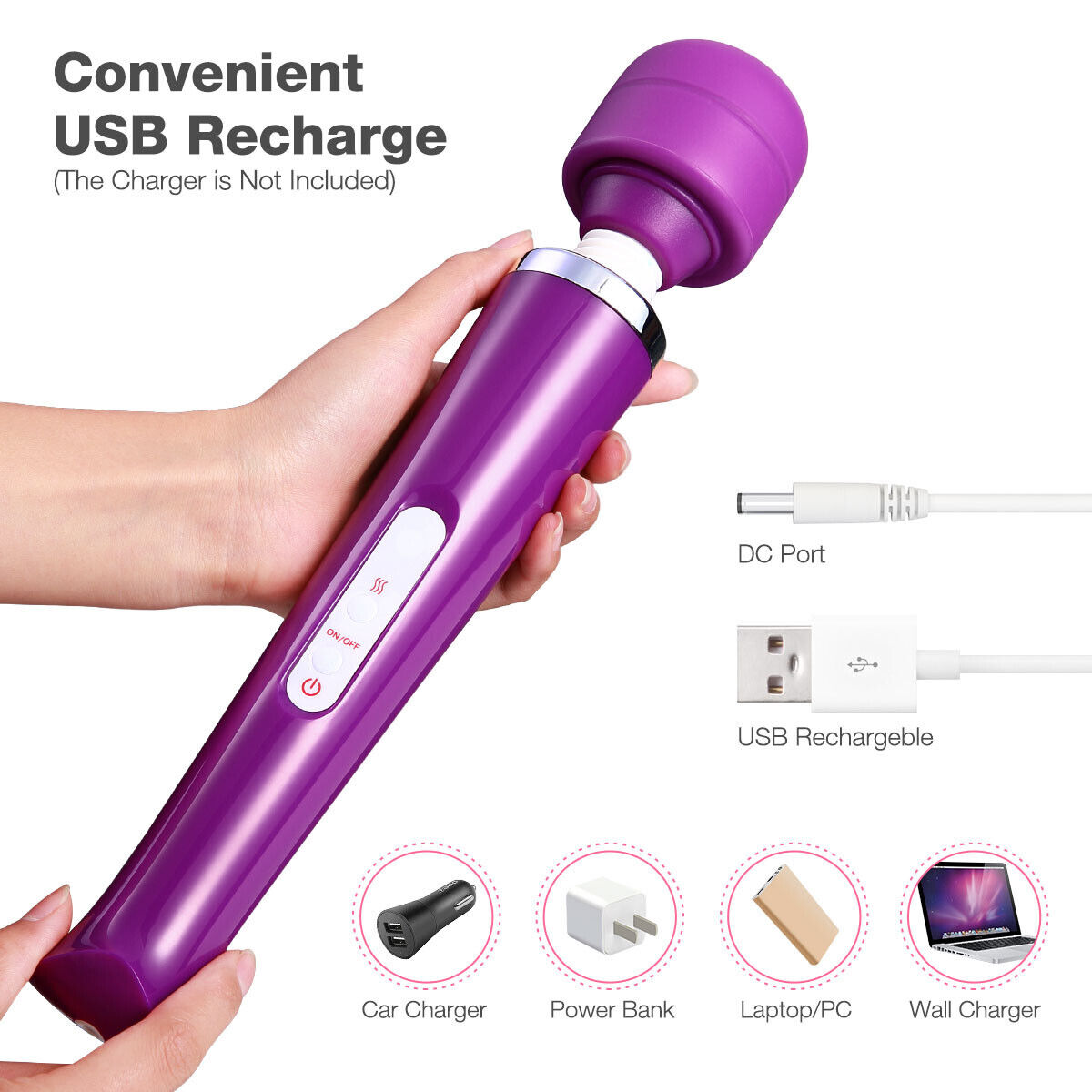 Multimassageapparat i 4 färgvarianter