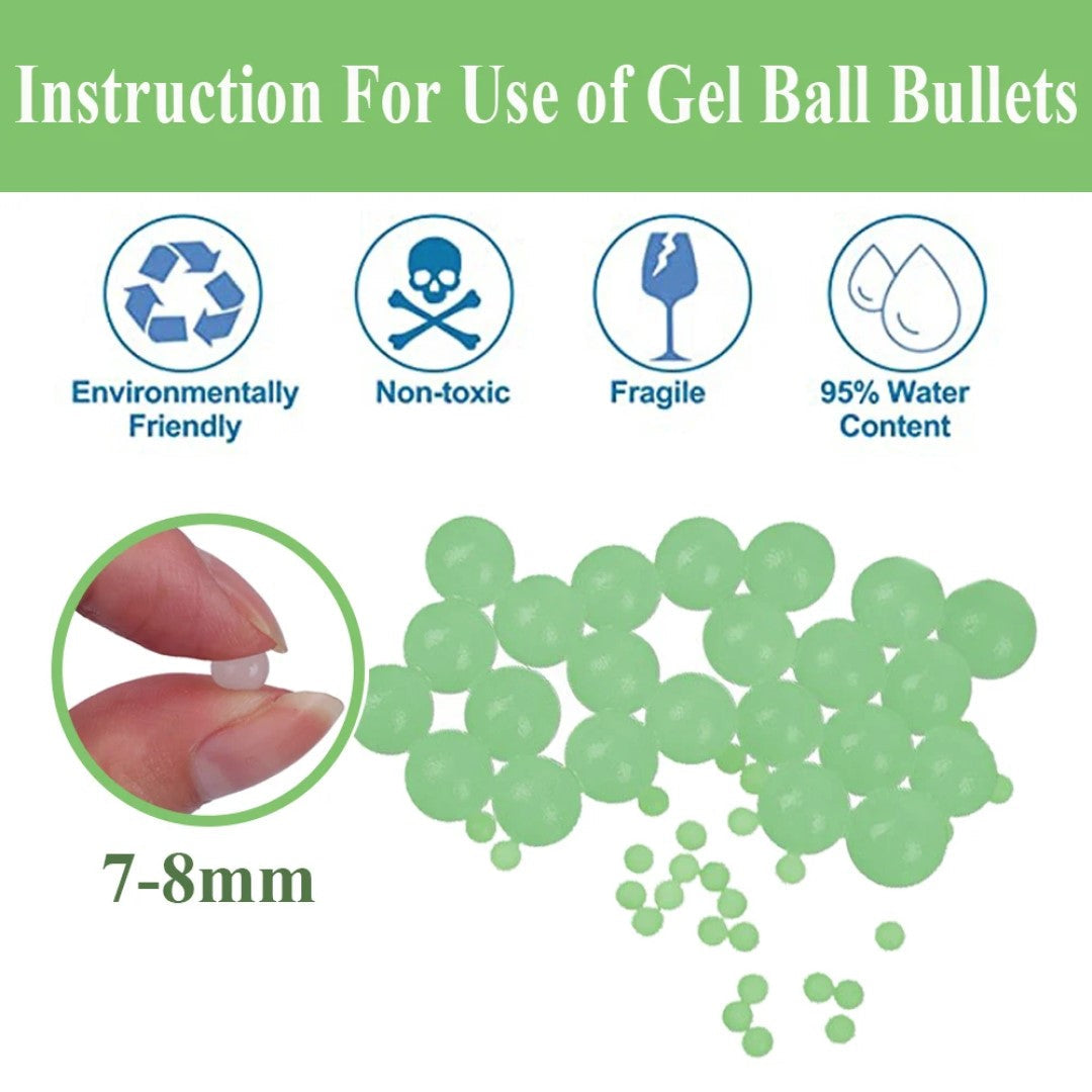 Gelkulor Självlysande/UV - 3400 stycken