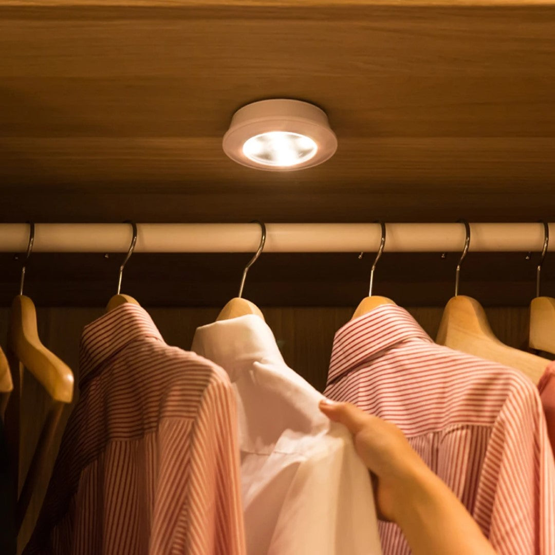 Trådlösa LED-spots med Fjärrkontroll - 3 st