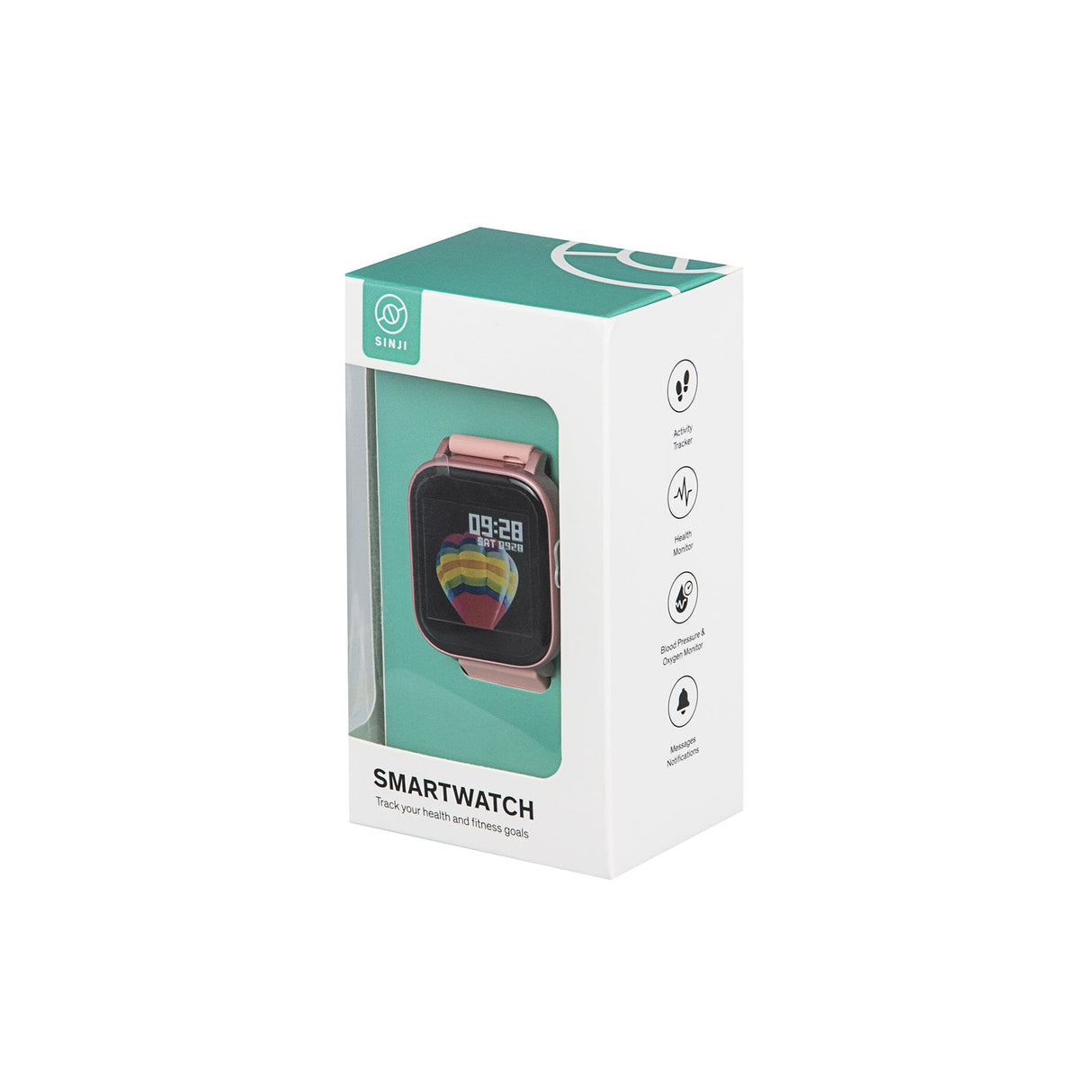 Sinji - SmartWatch Square i 3 färgvarianter