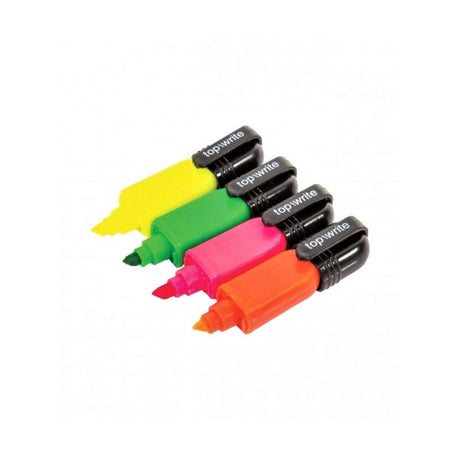 Top Write Markers - Mini Highlighter 4 st