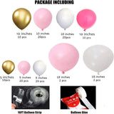 Lux Ballongbåge DIY 24 - 116 delar - Pink/Guld
