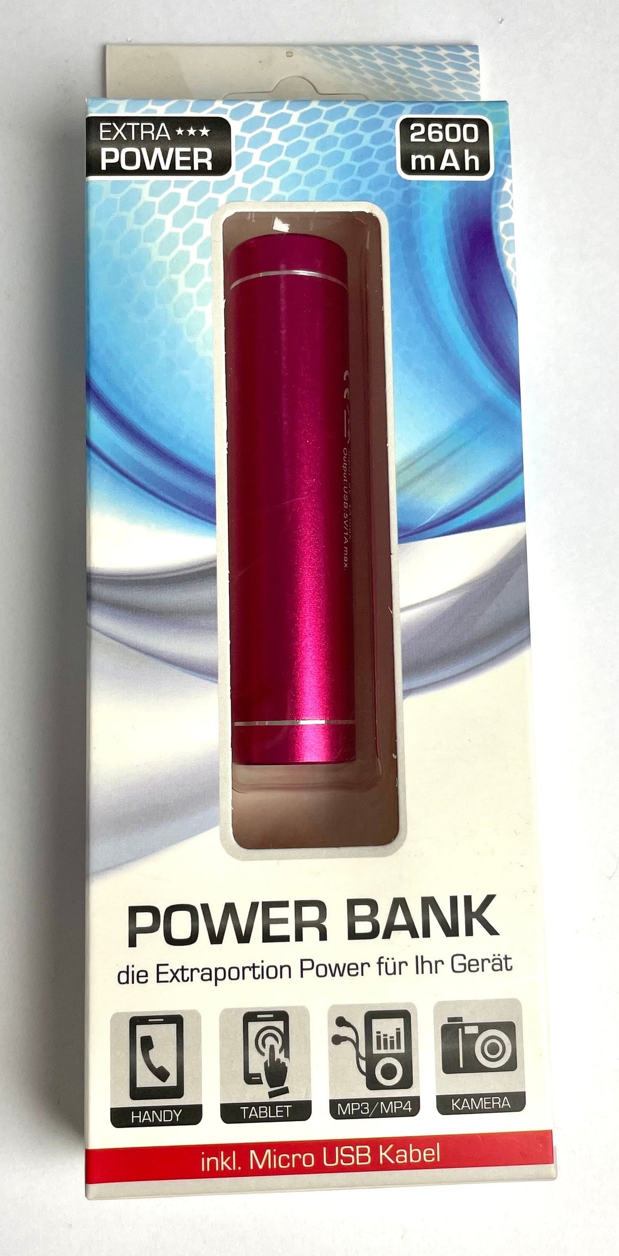 Powerbank -  Kompakta - 2600mAh