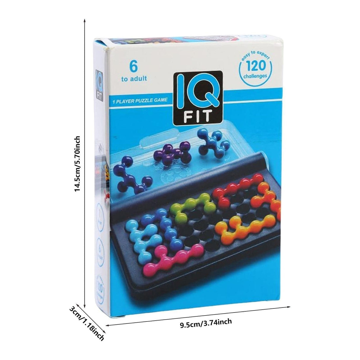 Puzzle Game - IQ FIT 3D - 9 Färger