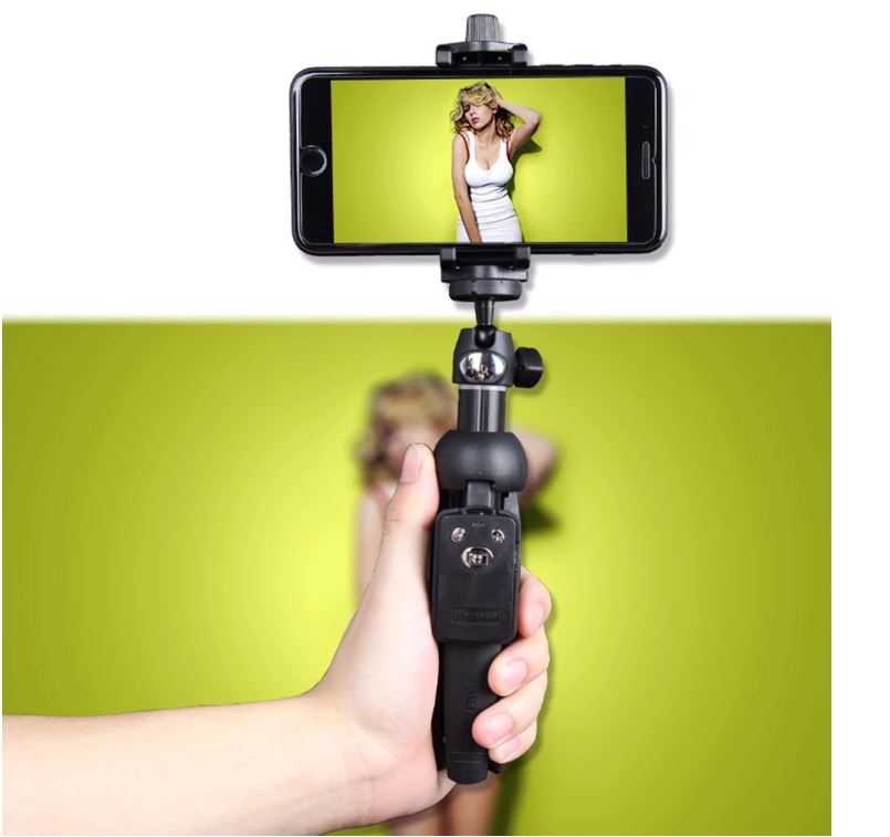 Tripod Selfie Stick Stativ - 2-i-1 med Fjärrutlösning
