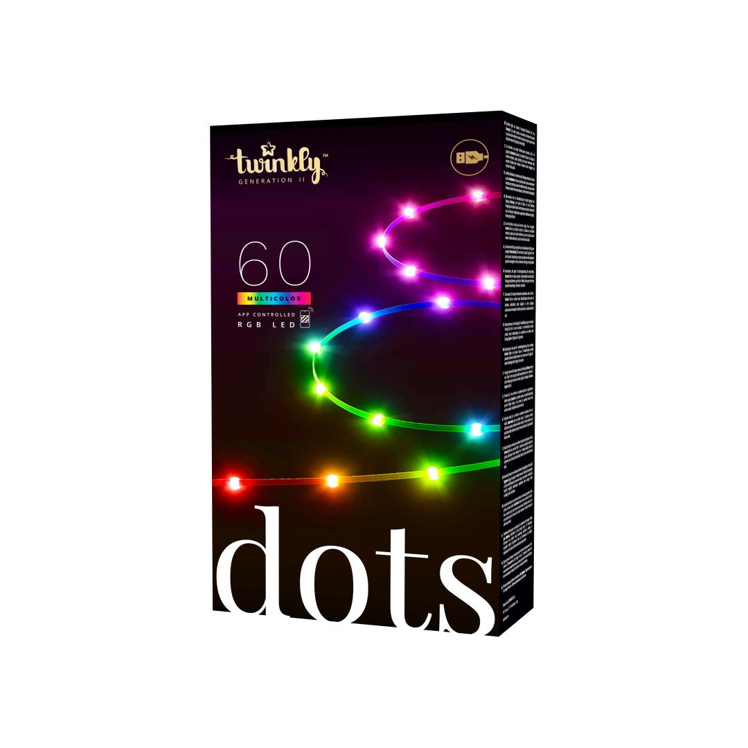 Twinkly Dots - Tydlig Ljusslinga på 3 meter med 60 RGB LEDs