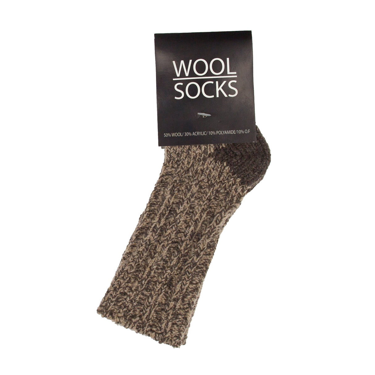 Wool Socks - Ullstrumpor - Beige/Brun Stl 23-27